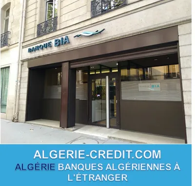 BANQUES ALGÉRIENNES À L'ÉTRANGER