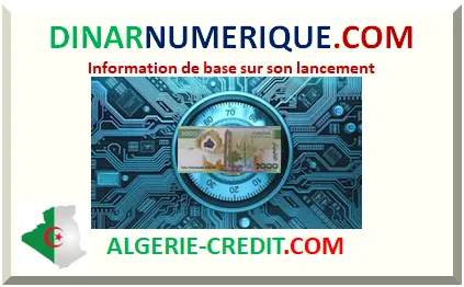 DINAR NUMÉRIQUE ALGÉRIEN